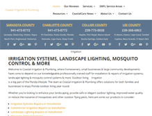 Tablet Screenshot of coastalirrigationplumbing.com